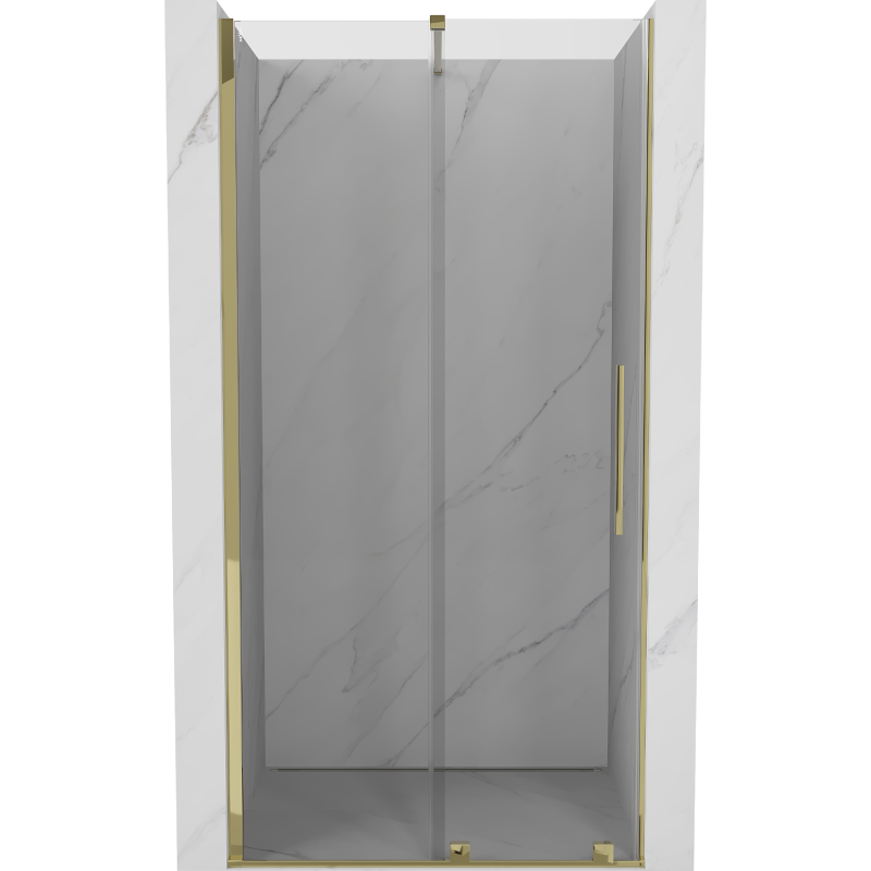 Mexen Velar Dusche Schiebetüren 120 cm, transparent, gold - 871-120-000-01-50