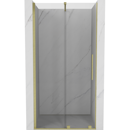 Mexen Velar Schiebeduschtür 110 cm, transparent, gold gebürstet - 871-110-000-01-55