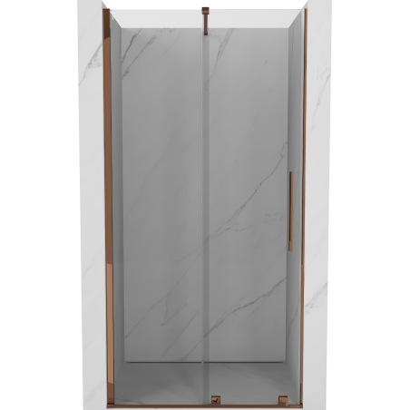 Mexen Velar Schiebetür für die Dusche 100 cm, transparent, Roségold - 871-100-000-01-60