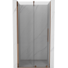 Mexen Velar Schiebetür für Dusche 110 cm, transparent, Roségold - 871-110-000-01-60