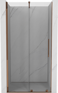 Mexen Velar Schiebetür-Duschwand 110 cm, transparent, Roségold - 871-110-000-01-60