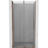 Mexen Velar Schiebetür für die Dusche 120 cm, transparent, Roségold - 871-120-000-01-60