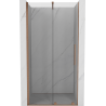 Mexen Velar Schiebetür Dusche 110 cm, transparent, gebürstetes Kupfer - 871-110-000-01-65