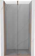 Mexen Velar Schiebetür Dusche 110 cm, transparent, gebürstetes Kupfer - 871-110-000-01-65