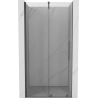 Mexen Velar Schiebetür für Dusche 110 cm, transparent, gebürstetes Gun Gray - 871-110-000-01-66