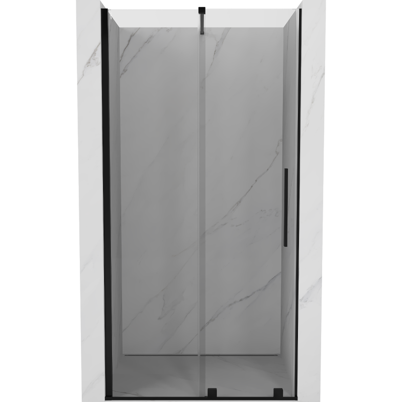 Mexen Velar Schiebetüren für Dusche 90 cm, transparent, schwarz - 871-090-000-01-70