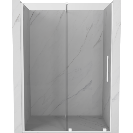 Mexen Velar Schiebeduschtüren 140 cm, transparent, weiß - 871-140-000-01-20