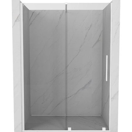 Mexen Velar Schiebetür Duschabtrennung 150 cm, transparent, weiß - 871-150-000-01-20