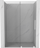 Mexen Velar Schiebetür Duschabtrennung 150 cm, transparent, weiß - 871-150-000-01-20