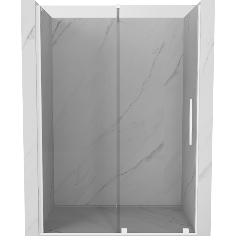 Mexen Velar Schiebetür 160 cm, transparent, weiß - 871-160-000-01-20