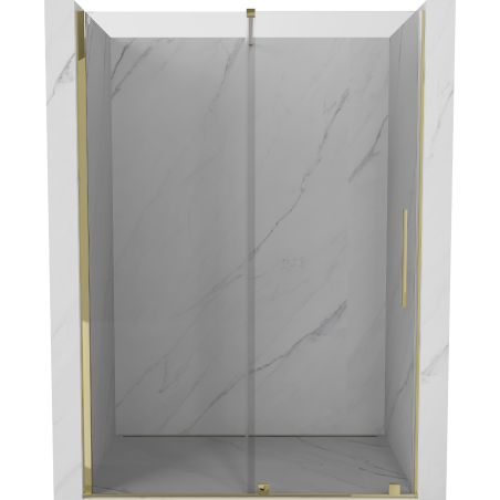 Mexen Velar Schiebetür für die Dusche 130 cm, transparent, gold - 871-130-000-01-50