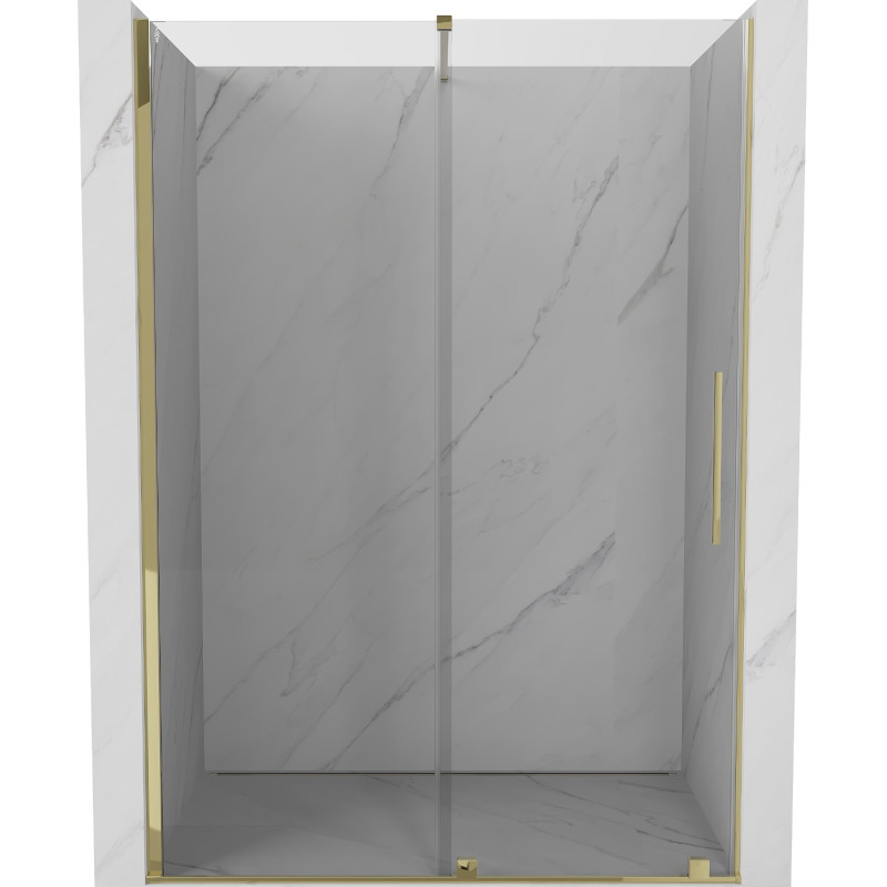 Mexen Velar 160 cm Schiebeduschtür, transparent, gold - 871-160-000-01-50