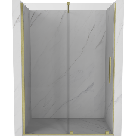 Mexen Velar Schiebeduschtür 150 cm, transparent, gold gebürstet - 871-150-000-01-55