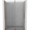 Mexen Velar Schiebeduschtür 150 cm, transparent, Roségold - 871-150-000-01-60
