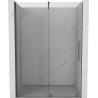 Mexen Velar Schiebeduschtür 150 cm, transparent, gebürstetes Gun Gray - 871-150-000-01-66