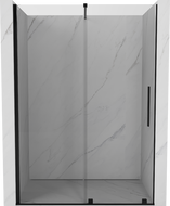 Mexen Velar Schiebetür für Dusche 130 cm, transparent, schwarz - 871-130-000-01-70