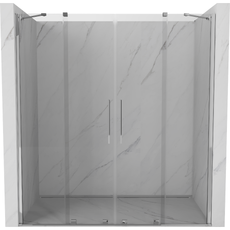 Mexen Velar Duo Schiebeduschtüren 170 cm, transparent, chrom - 871-170-000-02-01