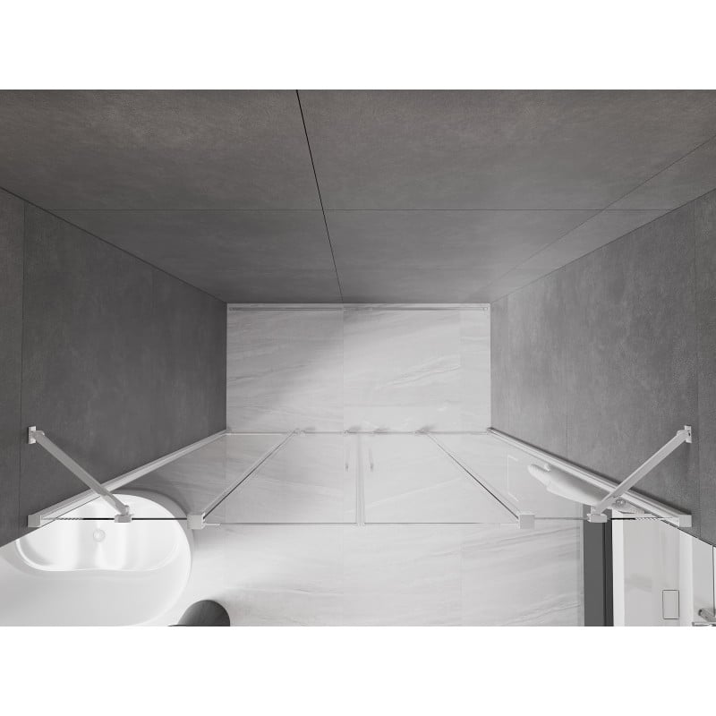 Mexen Velar Duo Schiebeduschtüren 170 cm, transparent, chrom - 871-170-000-02-01