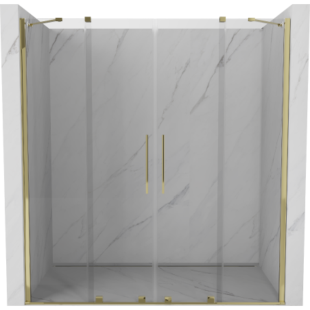 Mexen Velar Duo Schiebeduschtüren 170 cm, transparent, gold - 871-170-000-02-50
