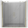 Mexen Velar Duo Schiebeduschtüren 170 cm, transparent, gold - 871-170-000-02-50