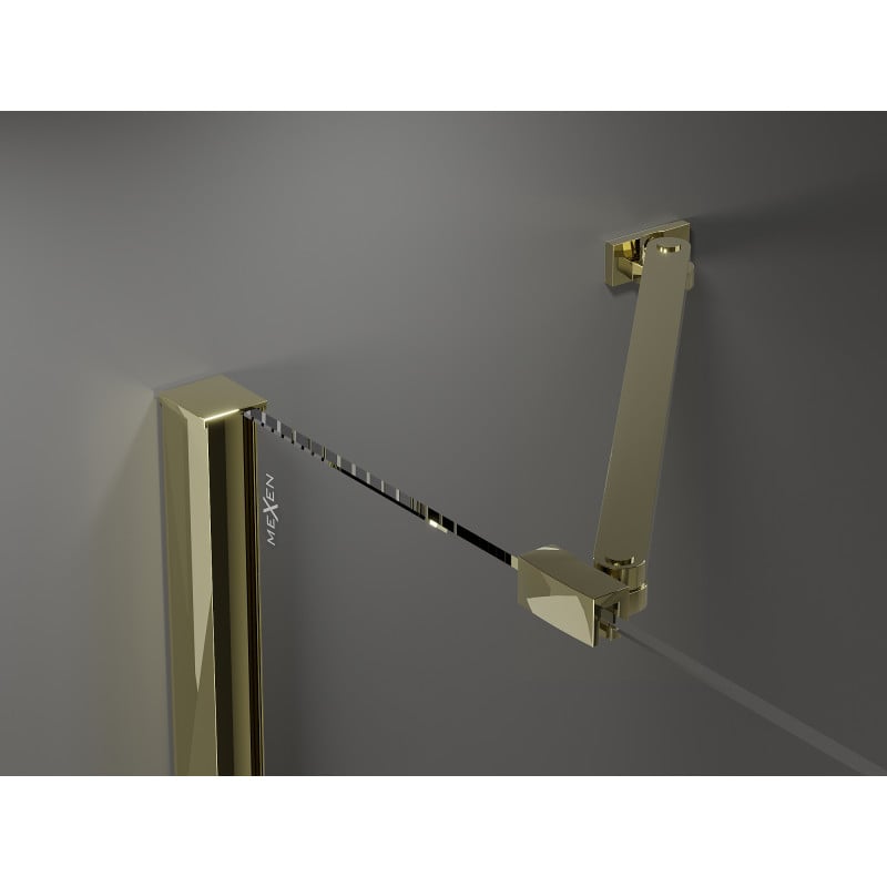 Mexen Velar Duo Schiebeduschtüren 170 cm, transparent, gold - 871-170-000-02-50