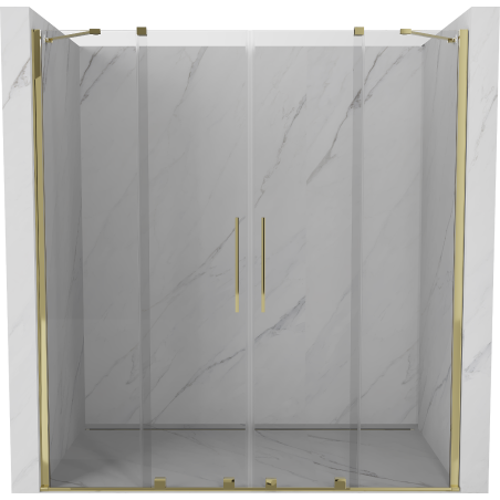 Mexen Velar Duo Schiebetür 180 cm, transparent, gold - 871-180-000-02-50