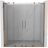 Mexen Velar Duo Schiebetür für die Dusche 180 cm, transparent, Roségold - 871-180-000-02-60