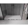 Mexen Velar Duo Schiebetür Dusche 170 cm, transparent, schwarz - 871-170-000-02-70