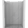Mexen Velar Duo Schiebetür-Duschwand 140 cm, transparent, Chrom - 871-140-000-02-01