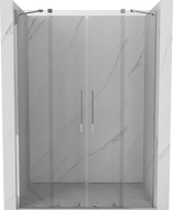 Mexen Velar Duo Schiebetür-Duschwand 140 cm, transparent, Chrom - 871-140-000-02-01