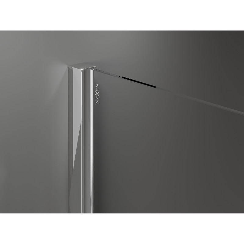 Mexen Velar Duo Schiebetür-Duschwand 140 cm, transparent, Chrom - 871-140-000-02-01