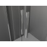 Mexen Velar Duo Schiebetür-Duschwand 140 cm, transparent, Chrom - 871-140-000-02-01