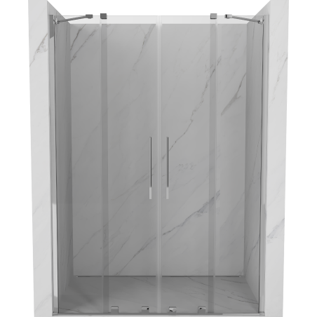 Mexen Velar Duo Schiebeduschtür 150 cm, transparent, Chrom - 871-150-000-02-01