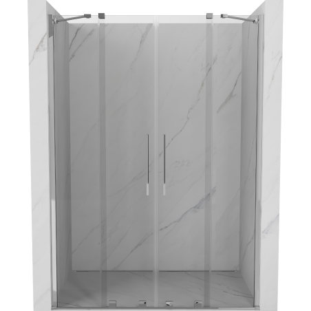 Mexen Velar Duo Schiebetür Duschabtrennung 160 cm, transparent, chrom - 871-160-000-02-01