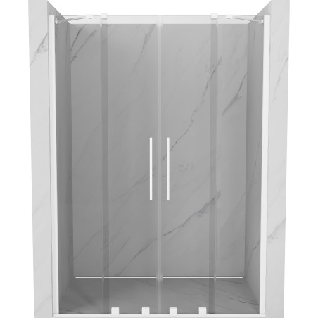 Mexen Velar Duo Schiebetür 150 cm, transparent, weiß - 871-150-000-02-20