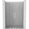 Mexen Velar Duo Schiebetür Dusche 140 cm, transparent, weiß - 871-140-000-02-20