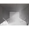 Mexen Velar Duo Schiebetür Dusche 140 cm, transparent, weiß - 871-140-000-02-20