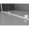 Mexen Velar Duo Schiebetür Dusche 140 cm, transparent, weiß - 871-140-000-02-20