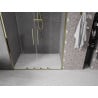 Mexen Velar Duo Schiebetür Dusche 140 cm, transparent, gold - 871-140-000-02-50