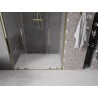Mexen Velar Duo Schiebetür Dusche 140 cm, transparent, gold - 871-140-000-02-50