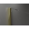 Mexen Velar Duo Schiebetür Dusche 140 cm, transparent, gold - 871-140-000-02-50