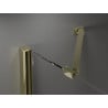 Mexen Velar Duo Schiebetür Dusche 140 cm, transparent, gold - 871-140-000-02-50