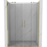 Mexen Velar Duo Schiebetüren für Dusche 150 cm, transparent, gold - 871-150-000-02-50