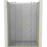 Mexen Velar Duo Duschschiebetüren 140 cm, transparent, gold gebürstet - 871-140-000-02-55