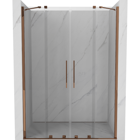 Mexen Velar Duo Schiebetüren 150 cm, transparent, Roségold - 871-150-000-02-60