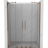 Mexen Velar Duo Schiebetür Dusche 150 cm, transparent, Roségold - 871-150-000-02-60
