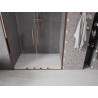 Mexen Velar Duo Duschschiebetüren 160 cm, transparent, Roségold - 871-160-000-02-60