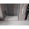 Mexen Velar Duo Schiebetür Dusche 140 cm, transparent, gebürstetes Kupfer - 871-140-000-02-65