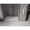 Mexen Velar Duo Schiebetür für Dusche 150 cm, transparent, gebürstetes Kupfer - 871-150-000-02-65