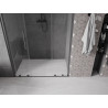 Mexen Velar Duo Schiebetür Dusche 150 cm, transparent, gebürstetes Gun Gray - 871-150-000-02-66